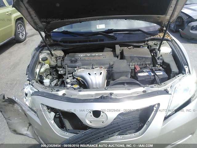 4T1BE46K09U833664 - 2009 TOYOTA CAMRY SE/LE/XLE ვერცხლისფერი ფოტო 10