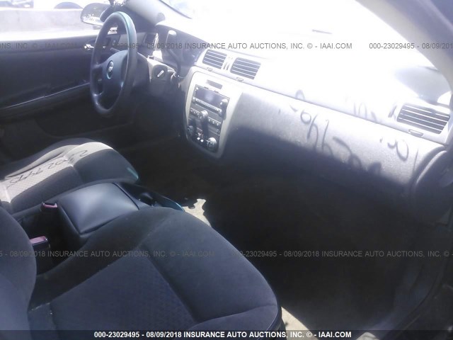 2G1WD5EM7A1163654 - 2010 CHEVROLET IMPALA POLICE BLACK photo 5