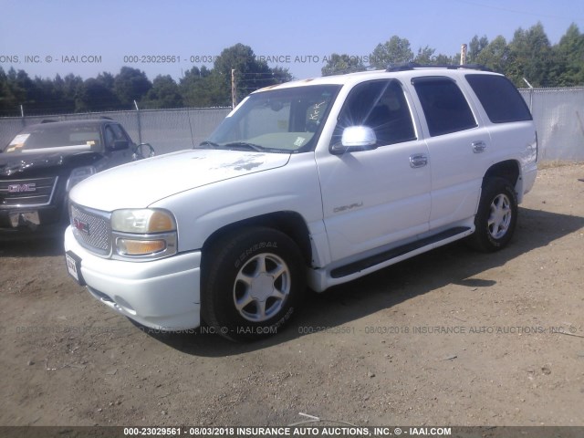 1GKEK63U51J181937 - 2001 GMC DENALI WHITE photo 2