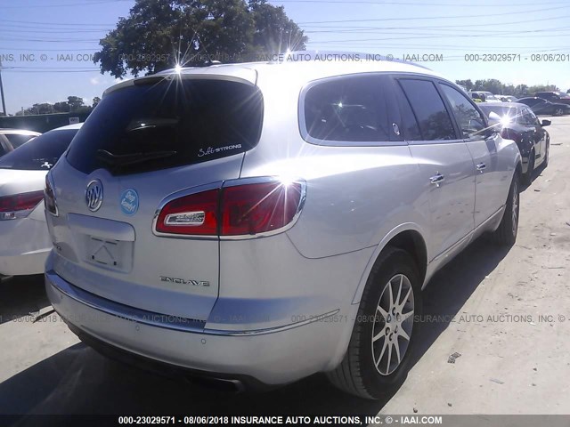 5GAKRCKD5DJ115873 - 2013 BUICK ENCLAVE SILVER photo 4