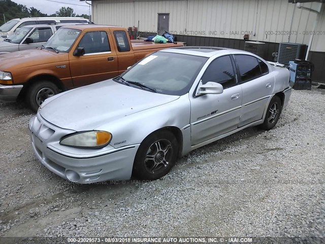 1G2NW52E12M544923 - 2002 PONTIAC GRAND AM GT SILVER photo 2