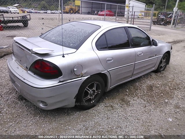 1G2NW52E12M544923 - 2002 PONTIAC GRAND AM GT SILVER photo 4