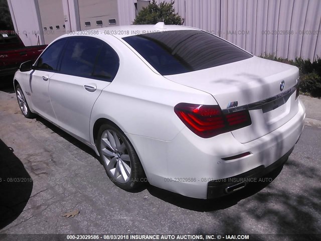 WBAYE8C59ED135260 - 2014 BMW 750 LI WHITE photo 3