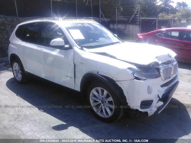 5UXWX9C39H0W69605 - 2017 BMW X3 XDRIVE28I WHITE photo 1