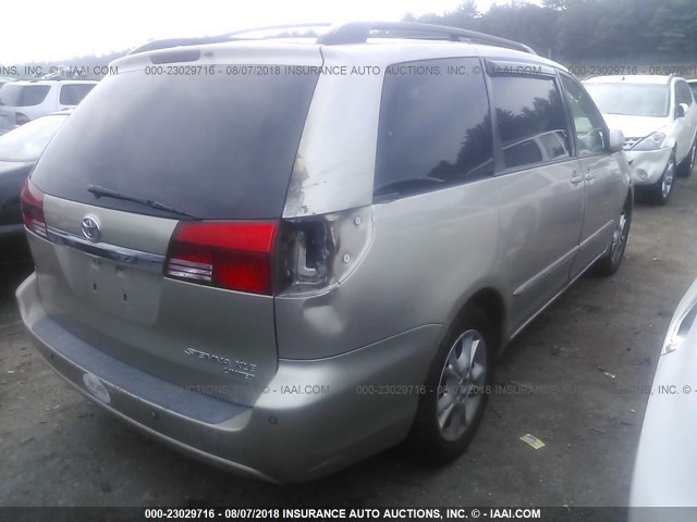 5TDZA22C35S356437 - 2005 TOYOTA SIENNA XLE/XLE LIMITED GOLD photo 4