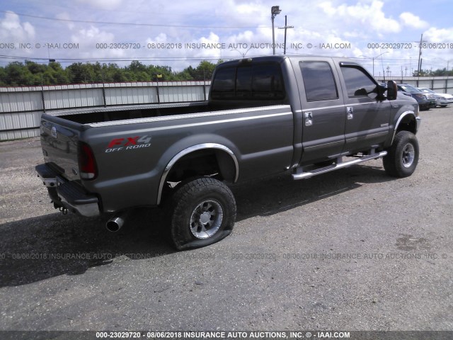 1FTSW31PX3EB37149 - 2003 FORD F350 SRW SUPER DUTY GRAY photo 4