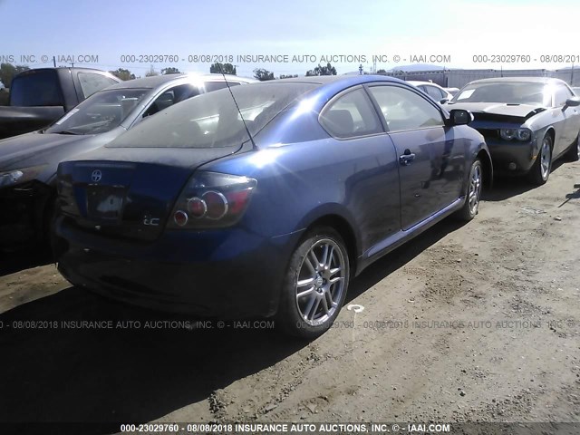 JTKDE167890280432 - 2009 TOYOTA SCION TC BLUE photo 4