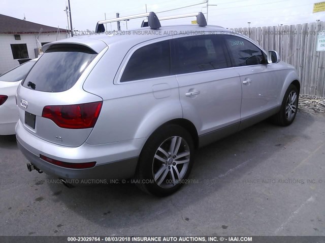 WA1AV74L97D016424 - 2007 AUDI Q7 4.2 QUATTRO SILVER photo 4