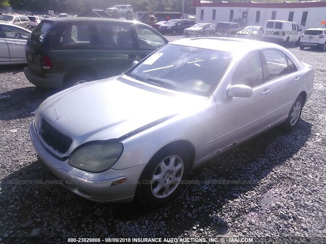 WDBNG70J22A290482 - 2002 MERCEDES-BENZ S 430 SILVER photo 2