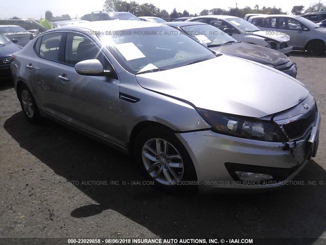 KNAGM4A72D5307388 - 2013 KIA OPTIMA LX SILVER photo 1