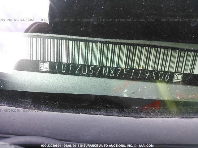 1G1ZU57N87F119506 - 2007 CHEVROLET MALIBU LTZ 银色 照片 9