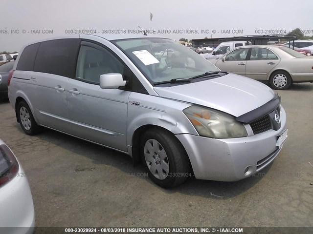 5N1BV28U34N326697 - 2004 NISSAN QUEST S/SE/SL SILVER photo 1