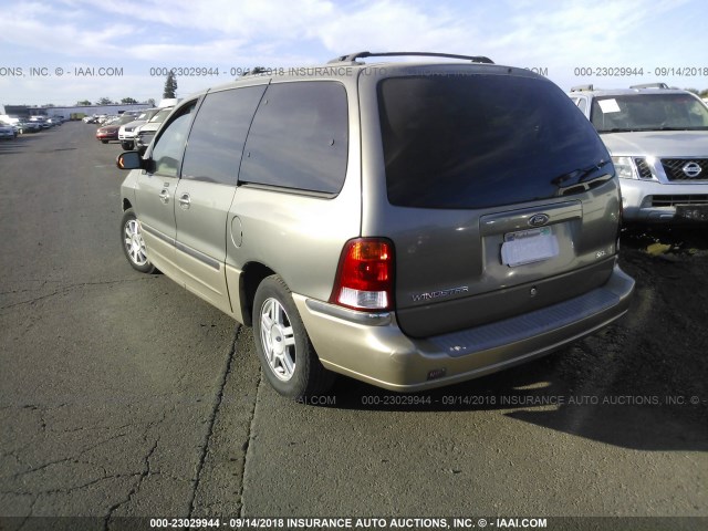 2FMZA534X1BA59004 - 2001 FORD WINDSTAR SEL GREEN photo 3