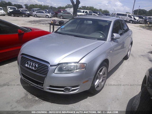 WAUAF78E57A281760 - 2007 AUDI A4 2/TURBO GRAY photo 2