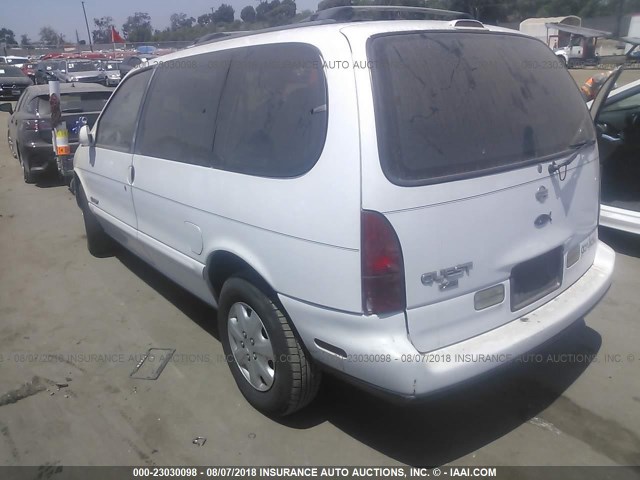 4N2DN11W7SD833704 - 1995 NISSAN QUEST XE/GXE WHITE photo 3