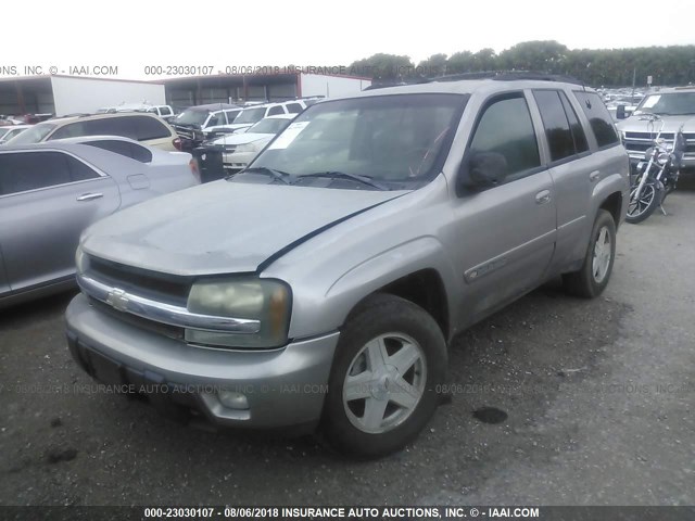 1GNDT13S132231095 - 2003 CHEVROLET TRAILBLAZER  TAN photo 2