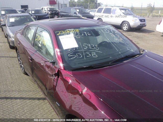 2C3CDXJG1JH119943 - 2018 DODGE CHARGER GT MAROON photo 6