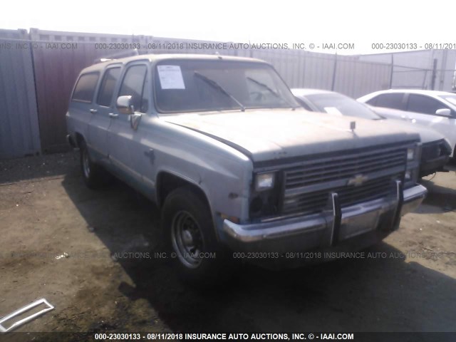 1G8GC26W9DF150974 - 1983 CHEVROLET SUBURBAN C2 BLUE photo 1