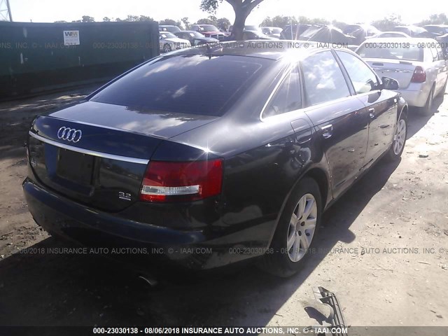 WAUDG74F55N097739 - 2005 AUDI A6 BLACK photo 4