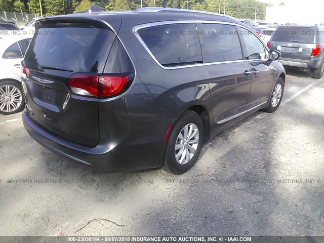 2C4RC1EG2JR144439 - 2018 CHRYSLER PACIFICA TOURING L PLUS GRAY photo 4