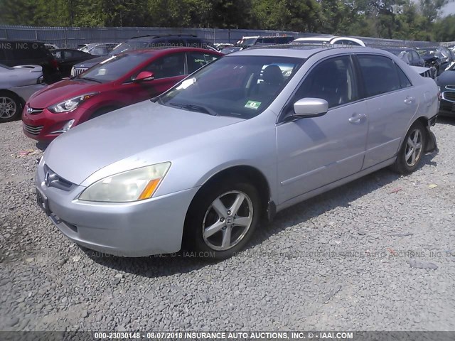 1HGCM56855A140625 - 2005 HONDA ACCORD EX SILVER photo 2