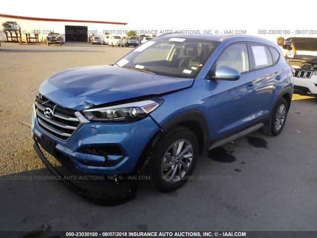 KM8J33A48JU704113 - 2018 HYUNDAI TUCSON BLUE photo 2