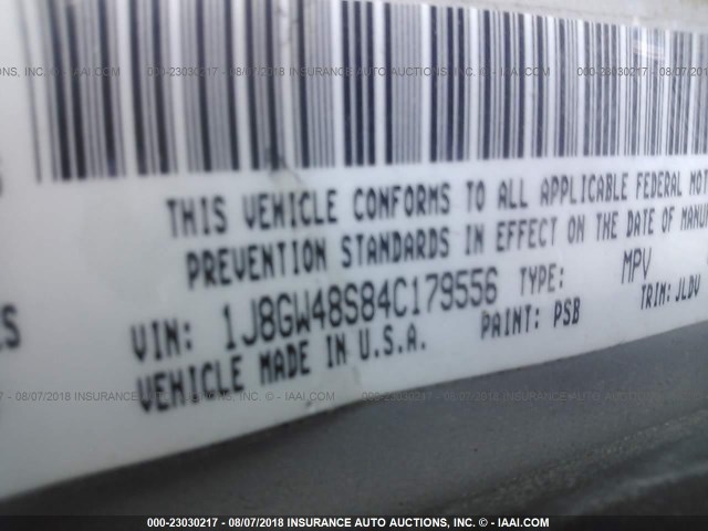 1J8GW48S84C179556 - 2004 JEEP GRAND CHEROKEE LAREDO/COLUMBIA/FREEDOM 银色 照片 9