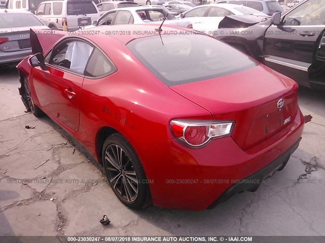 JF1ZNAA12D1717205 - 2013 TOYOTA SCION FR-S RED photo 3