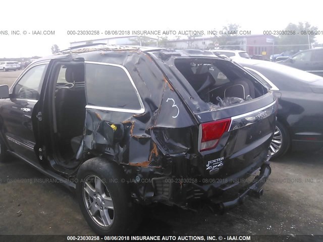 1C4RJFCG3DC523775 - 2013 JEEP GRAND CHEROKEE OVERLAND BLACK photo 6