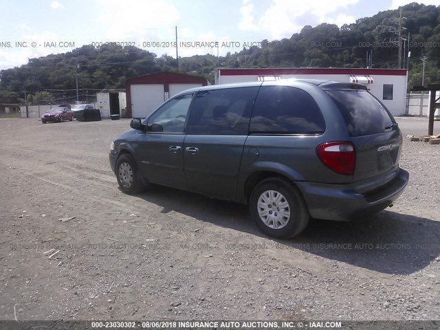 1C4GP45R25B415809 - 2005 CHRYSLER TOWN & COUNTRY  TEAL photo 3