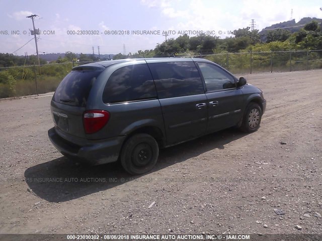 1C4GP45R25B415809 - 2005 CHRYSLER TOWN & COUNTRY  TEAL photo 4