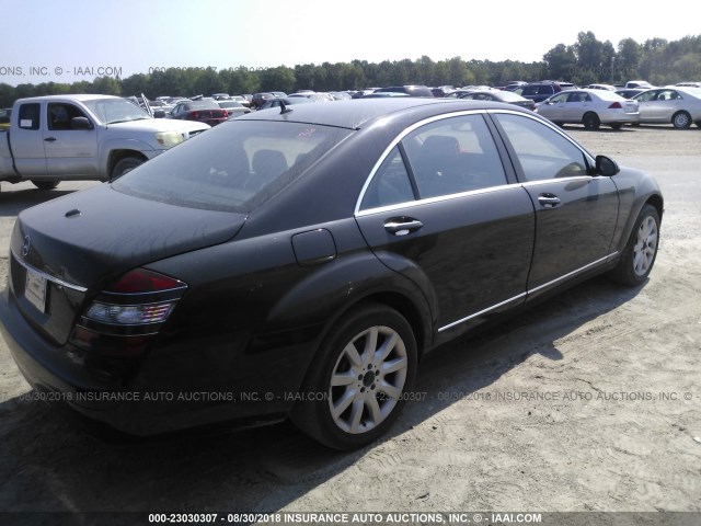 WDDNG71X67A067377 - 2007 MERCEDES-BENZ S 550 BLACK photo 4