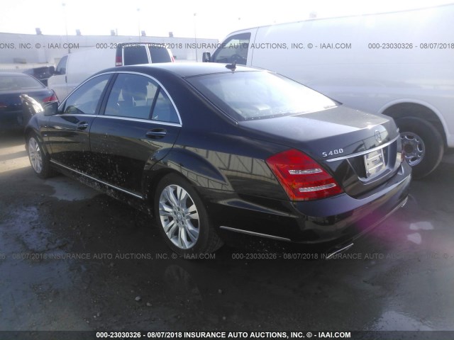 WDDNG9FB2AA302339 - 2010 MERCEDES-BENZ S 400 BLACK photo 3