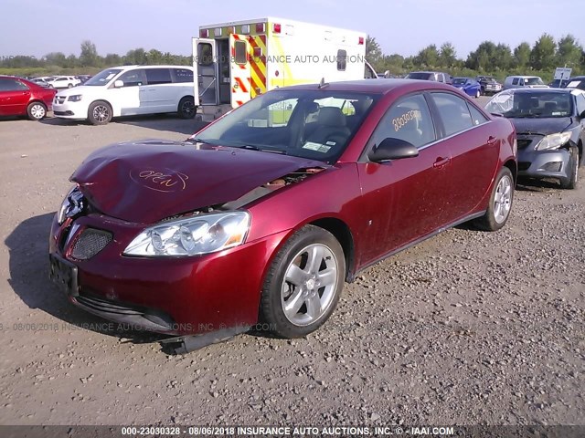 1G2ZH57N884274540 - 2008 PONTIAC G6 GT RED photo 2