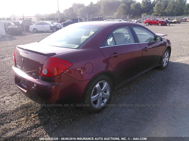 1G2ZH57N884274540 - 2008 PONTIAC G6 GT RED photo 4