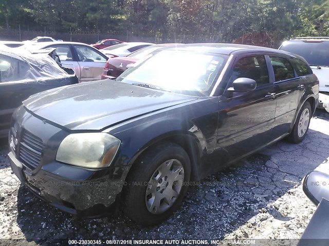 2D4FV47T56H479011 - 2006 DODGE MAGNUM SE BLACK photo 2