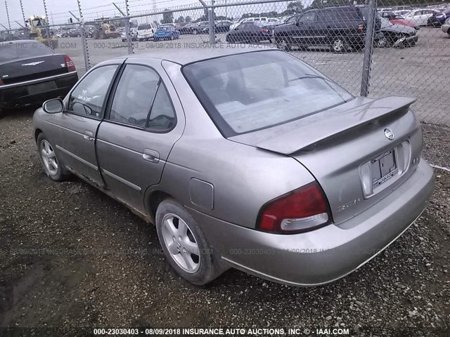 3N1CB51D03L707678 - 2003 NISSAN SENTRA XE/GXE BEIGE photo 3