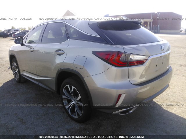 2T2ZZMCA1HC061413 - 2017 LEXUS RX 350/BASE/F SPORT GRAY photo 3