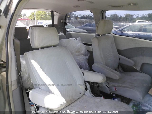 5N1BV28U24N325640 - 2004 NISSAN QUEST SILVER photo 8