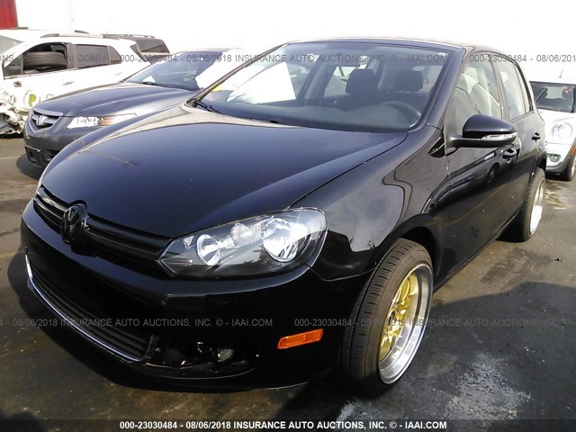WVWDB7AJ4CW347764 - 2012 VOLKSWAGEN GOLF BLACK photo 6