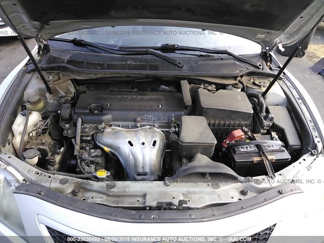 4T1BE46K07U578818 - 2007 TOYOTA CAMRY NEW GENERAT CE/LE/XLE/SE GRAY photo 10