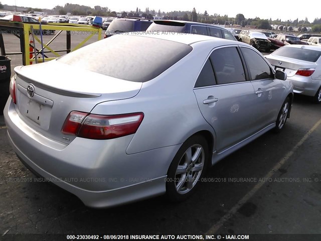 4T1BE46K07U578818 - 2007 TOYOTA CAMRY NEW GENERAT CE/LE/XLE/SE GRAY photo 4
