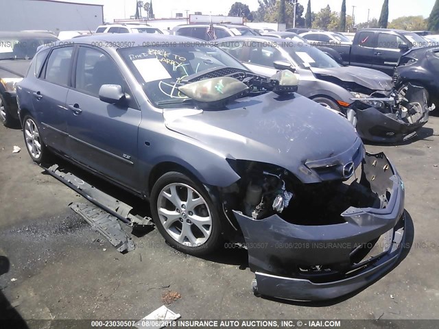 JM1BK344371716512 - 2007 MAZDA 3 HATCHBACK GRAY photo 1