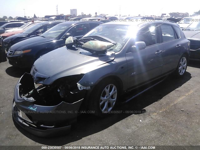 JM1BK344371716512 - 2007 MAZDA 3 HATCHBACK GRAY photo 2