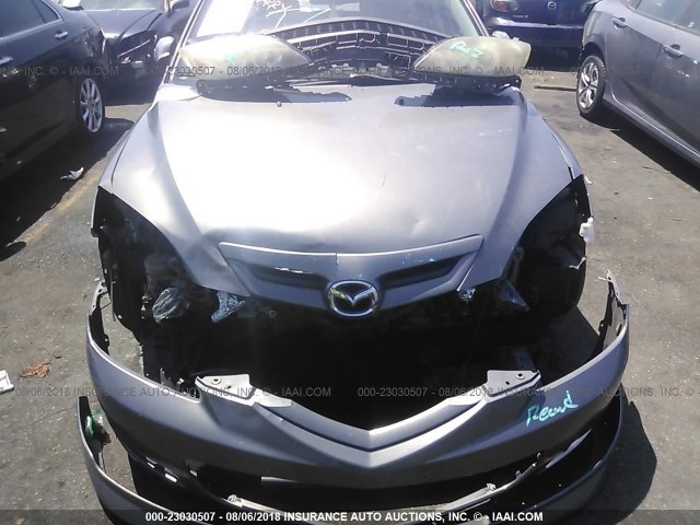 JM1BK344371716512 - 2007 MAZDA 3 HATCHBACK GRAY photo 6