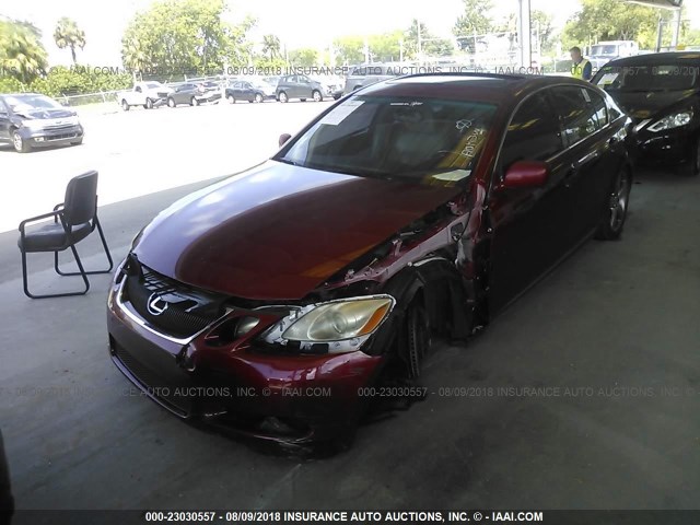 JTHBN96S365009034 - 2006 LEXUS GS GENERATION 200 430 RED photo 6