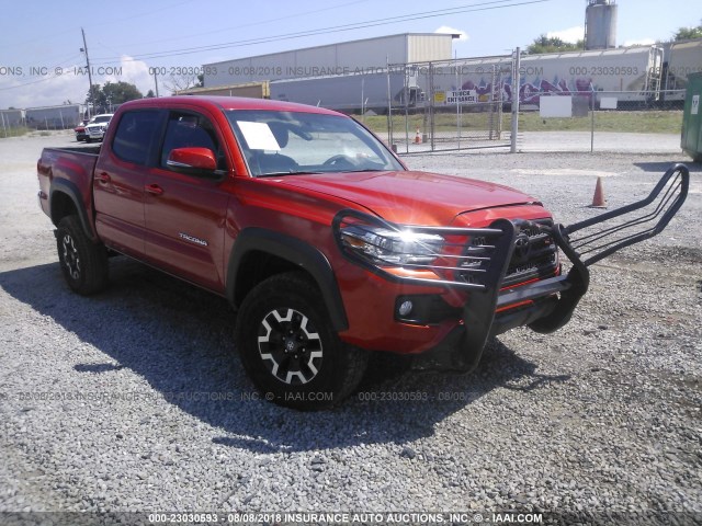 3TMCZ5AN2HM083160 - 2017 TOYOTA TACOMA DBL CAB/SR/TRDSPT/OR/PRO ნარინჯისფერი ფოტო 1