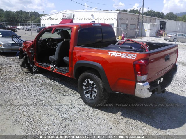 3TMCZ5AN2HM083160 - 2017 TOYOTA TACOMA DBL CAB/SR/TRDSPT/OR/PRO ნარინჯისფერი ფოტო 3