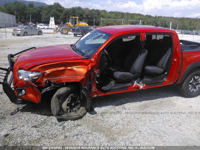 3TMCZ5AN2HM083160 - 2017 TOYOTA TACOMA DBL CAB/SR/TRDSPT/OR/PRO ნარინჯისფერი ფოტო 6