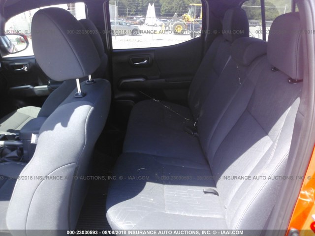 3TMCZ5AN2HM083160 - 2017 TOYOTA TACOMA DBL CAB/SR/TRDSPT/OR/PRO ნარინჯისფერი ფოტო 8